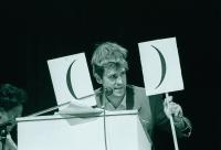 Christoph Schlingensief auf der Buehne